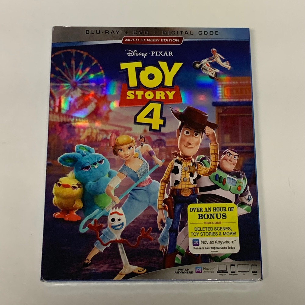 NEW Disney‎ Pixar Toy Story 4 Blu-ray DVD Movie 2019 Woody Buzz Lightyear SEALED